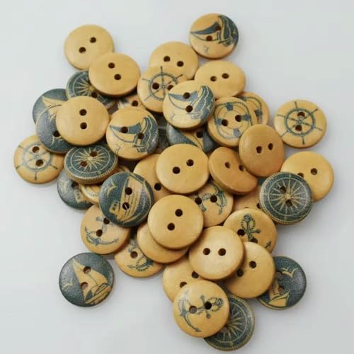 50 Stück 15 mm 2-Loch-Knopf Farbdruck Runde Holzknöpfe Nähen Scrapbooking Dekor Kartenherstellung DIY-Knöpfe für Kleidung-D09-15 mm 50 Stück 15 mm 2-Loch-Knopf Farbdruck Runde Holzknöpfe Nähen Scrapbooking Dekor Kartenherstellung DIY-Knöpfe für Kleidung-D09-15 mm von AYHTUD