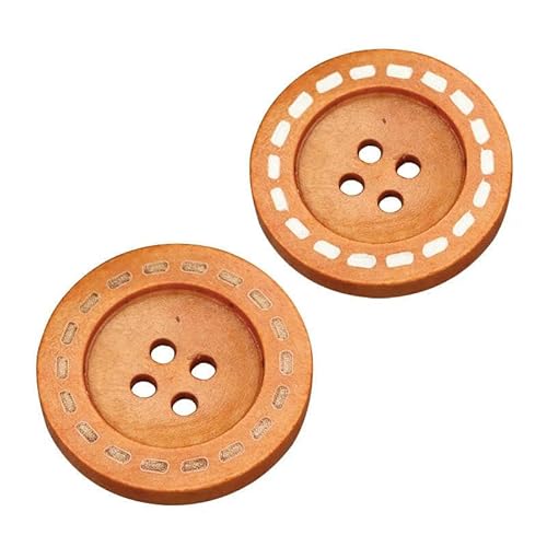 50 Stück DIY Holzknöpfe Nähzubehör Handgefertigte Holzhandwerksdekoration Kinderkleidung Bekleidung 4-Loch Retro Runder Holzknopf-E-Stil 50 Stück-25 mm 50 Stück DIY Holzknöpfe Nähzubehör Handgefertigte Holzhandwerksdekoration Kinderkleidung Bekleidung 4-Loch Retro Runder Holzknopf-E-Stil 50 Stück-25 mm von AYHTUD