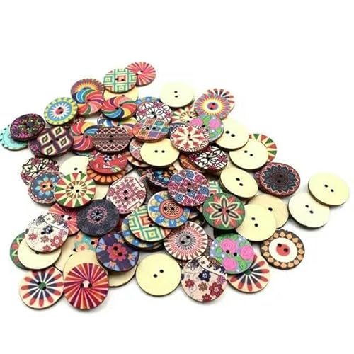 50 Stück Holzknöpfe, 15 mm, 20 mm, 25 mm, Blumenmuster, süße Holzknöpfe für Kinder, Massennäh-Botoes, Bastelzubehör, Scrapbooking, A15–20 mm 50 Stück Holzknöpfe, 15 mm, 20 mm, 25 mm, Blumenmuster, süße Holzknöpfe für Kinder, Massennäh-Botoes, Bastelzubehör, Scrapbooking, A15–20 mm von AYHTUD