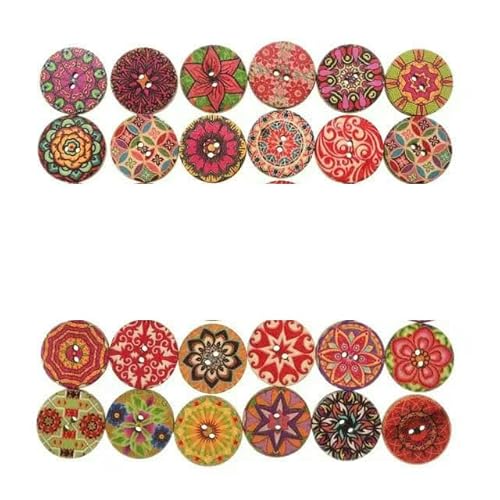 50 Stück Holzknöpfe, 15 mm, 20 mm, 25 mm, Blumenmuster, süße Holzknöpfe für Kinder, Massennäh-Botoes, Bastelzubehör, Scrapbooking, A16-15MM 50 Stück Holzknöpfe, 15 mm, 20 mm, 25 mm, Blumenmuster, süße Holzknöpfe für Kinder, Massennäh-Botoes, Bastelzubehör, Scrapbooking, A16-15MM von AYHTUD