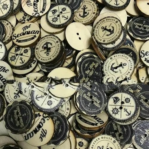 50 Stück Holzknöpfe, 15 mm, 20 mm, 25 mm, Blumenmuster, süße Holzknöpfe für Kinder, Massennäh-Botoes, Bastelzubehör, Scrapbooking-A07-25MM 50 Stück Holzknöpfe, 15 mm, 20 mm, 25 mm, Blumenmuster, süße Holzknöpfe für Kinder, Massennäh-Botoes, Bastelzubehör, Scrapbooking-A07-25MM von AYHTUD