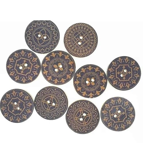 50 Stück Holzknöpfe, 15 mm, 20 mm, 25 mm, Blumenmuster, süße Holzknöpfe für Kinder, Massennäh-Botoes, Bastelzubehör, Scrapbooking-B26-20MM 50 Stück Holzknöpfe, 15 mm, 20 mm, 25 mm, Blumenmuster, süße Holzknöpfe für Kinder, Massennäh-Botoes, Bastelzubehör, Scrapbooking-B26-20MM von AYHTUD