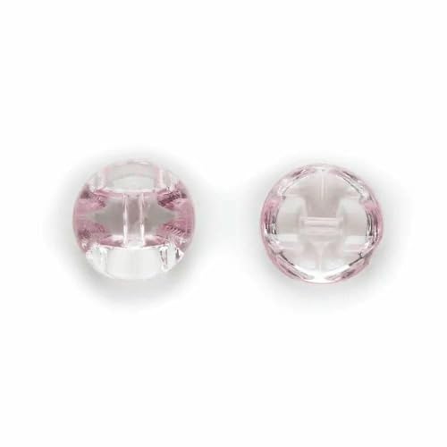 50 Stück Schaftfarbe optional/Mix Pilz gewölbte runde Acryl-Stoffknöpfe zum Nähen zu Hause Scrapbooking Dekor Kleidung 12 mm-Rosa von AYHTUD