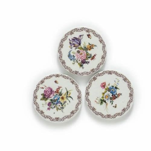 50 Stück weiße Holzknöpfe im Blumen-Retro-Stil für Handarbeiten, Nähen, Scrapbooks, Kleidung, Basteln, Zubehör, Karten, 15–25 mm-15 mm 50 Stück weiße Holzknöpfe im Blumen-Retro-Stil für Handarbeiten, Nähen, Scrapbooks, Kleidung, Basteln, Zubehör, Karten, 15–25 mm-15 mm von AYHTUD
