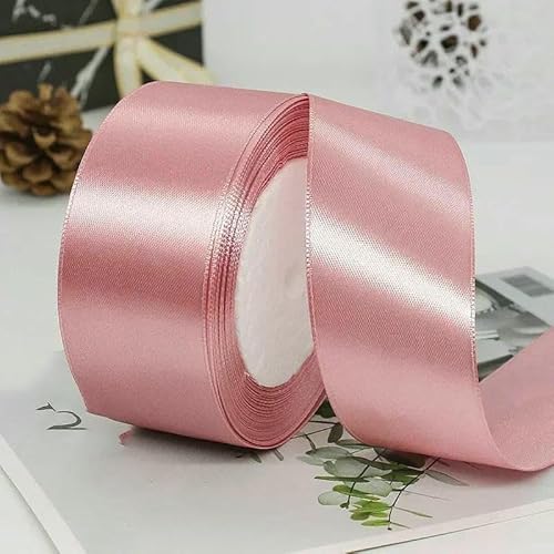 6/10/15/20/25/40/50 mm, 25 Yards/Rolle, Satinbänder für Hochzeit, Weihnachten, Party, Dekoration, handgefertigt, DIY, Schleife, Basteln, Karten, Wrap-Bohnenpaste-Band 50 mm 6/10/15/20/25/40/50 mm, 25 Yards/Rolle, Satinbänder für Hochzeit, Weihnachten, Party, Dekoration, handgefertigt, DIY, Schleife, Basteln, Karten, Wrap-Bohnenpaste-Band 50 mm von AYHTUD