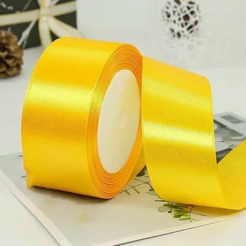 6/10/15/20/25/40/50 mm, 25 Yards/Rolle, Satinbänder für Hochzeit, Weihnachtsfeier, Dekoration, handgefertigt, DIY, Schleife, Basteln, Kartenverpackung, goldenes Band, 25 mm 6/10/15/20/25/40/50 mm, 25 Yards/Rolle, Satinbänder für Hochzeit, Weihnachtsfeier, Dekoration, handgefertigt, DIY, Schleife, Basteln, Kartenverpackung, goldenes Band, 25 mm von AYHTUD