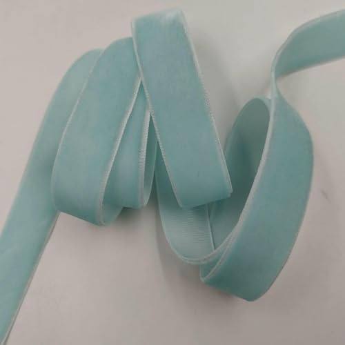 6–25 mm, 5–300 Yards, blaues einseitiges Samtband, Partydekoration, handgefertigt, zum Verpacken von Haarschleifen, DIY, Weihnachten, unelastisch, 15 mm x 100 Yards, V045, 6–25 mm, 5–300 Yards, blaues einseitiges Samtband, Partydekoration, handgefertigt, zum Verpacken von Haarschleifen, DIY, Weihnachten, unelastisch, 15 mm x 100 Yards, V045, von AYHTUD