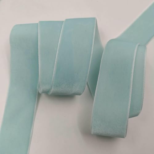 6–25 mm, 5–300 Yards, blaues einseitiges Samtband, Partydekoration, handgefertigt, zum Verpacken von Haarschleifen, DIY, Weihnachten, unelastisch, 25 mm x 25 Yards, V045, 6–25 mm, 5–300 Yards, blaues einseitiges Samtband, Partydekoration, handgefertigt, zum Verpacken von Haarschleifen, DIY, Weihnachten, unelastisch, 25 mm x 25 Yards, V045, von AYHTUD