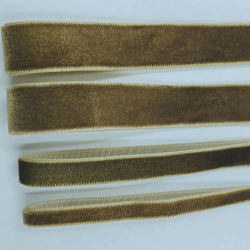 6–25 mm, 5–300 Yards, braungrün, einseitig, Samtband, Partydekoration, handgefertigt, zum Verpacken von Haarschleifen, DIY, Weihnachten, 6 mm x 300 Yards, V009, braungrün 6–25 mm, 5–300 Yards, braungrün, einseitig, Samtband, Partydekoration, handgefertigt, zum Verpacken von Haarschleifen, DIY, Weihnachten, 6 mm x 300 Yards, V009, braungrün von AYHTUD