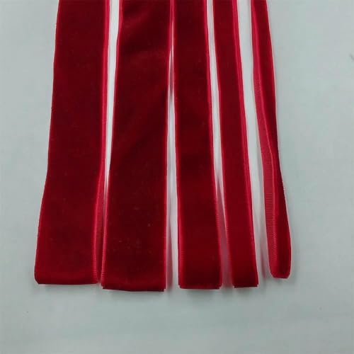 6–25 mm, 5–300 Yards, dunkelrotes einseitiges Samtband, Partydekoration, handgefertigt, zum Verpacken von Haarschleifen, DIY, Weihnachten, 9 mm x 200 Yards, V070, dunkelrot 6–25 mm, 5–300 Yards, dunkelrotes einseitiges Samtband, Partydekoration, handgefertigt, zum Verpacken von Haarschleifen, DIY, Weihnachten, 9 mm x 200 Yards, V070, dunkelrot von AYHTUD