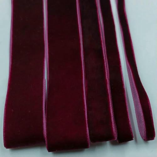 6–25 mm, 5–300 Yards, dunkelviolettes einseitiges Samtband, Partydekoration, handgefertigt, zum Verpacken von Haarschleifen, DIY, Weihnachten, 15 mm x 100 Yards, V035, dun 6–25 mm, 5–300 Yards, dunkelviolettes einseitiges Samtband, Partydekoration, handgefertigt, zum Verpacken von Haarschleifen, DIY, Weihnachten, 15 mm x 100 Yards, V035, dun von AYHTUD