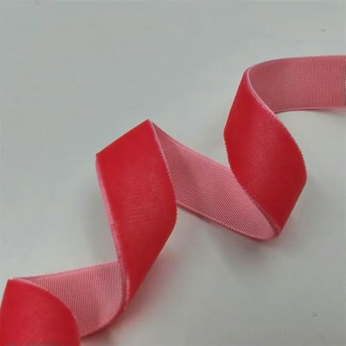 6–25 mm, 5–300 Yards, wassermelonenrot, einseitiges Samtband, Partydekoration, handgefertigt, zum Verpacken von Haarschleifen, DIY, Weihnachten, 15 mm x 100 Yards, V189, W 6–25 mm, 5–300 Yards, wassermelonenrot, einseitiges Samtband, Partydekoration, handgefertigt, zum Verpacken von Haarschleifen, DIY, Weihnachten, 15 mm x 100 Yards, V189, W von AYHTUD