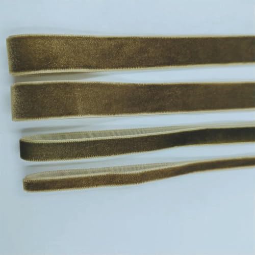 6–25 mm Samtband, einseitig, für Hochzeiten, Partys, Dekoration, handgefertigt, zum Verpacken von Haarschleifen, DIY, Weihnachten, unelastisch, Grünbraun V009, 15 mm x 5 Ya 6–25 mm Samtband, einseitig, für Hochzeiten, Partys, Dekoration, handgefertigt, zum Verpacken von Haarschleifen, DIY, Weihnachten, unelastisch, Grünbraun V009, 15 mm x 5 Ya von AYHTUD