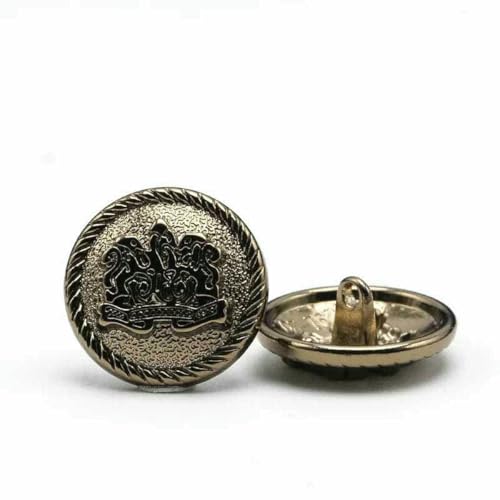 6 Stück 10–28 mm goldene Metallknöpfe, Kleidungsstück, Mantel, Nähzubehör, Knöpfe zum Basteln von Kleidung, schwarzer Punkt, Ölknopf, Punkt, Ölknopf, 1–18 mm 6 Stück 10–28 mm goldene Metallknöpfe, Kleidungsstück, Mantel, Nähzubehör, Knöpfe zum Basteln von Kleidung, schwarzer Punkt, Ölknopf, Punkt, Ölknopf, 1–18 mm von AYHTUD
