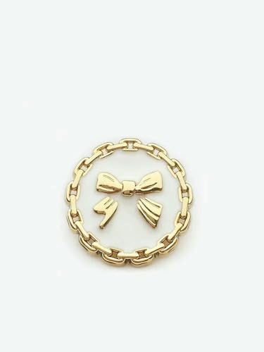 6 Stück 15 mm - 25 mm Metallknopf für Kleidung, Luxus-Designer, Golddekoration, Nähknöpfe, handgefertigt, DIY, Damenmantel-Zubehör, Goldweiß, 17,5 mm, 6 Stück 6 Stück 15 mm - 25 mm Metallknopf für Kleidung, Luxus-Designer, Golddekoration, Nähknöpfe, handgefertigt, DIY, Damenmantel-Zubehör, Goldweiß, 17,5 mm, 6 Stück von AYHTUD