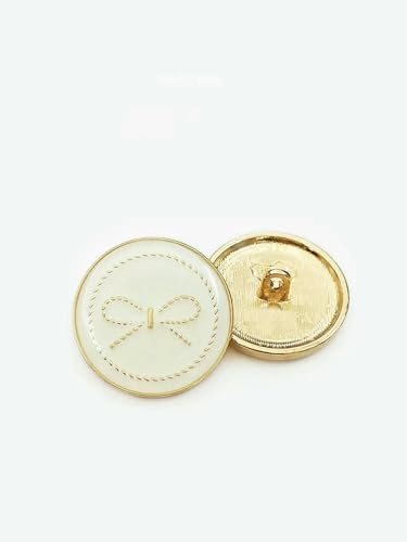 6 Stück 15 mm - 25 mm Metallknopf für Kleidung, Luxus-Designer, Golddekoration, Nähknöpfe, handgefertigt, DIY, Damenmantel-Zubehör, Goldweiß, a, 20 mm, 6 Stück 6 Stück 15 mm - 25 mm Metallknopf für Kleidung, Luxus-Designer, Golddekoration, Nähknöpfe, handgefertigt, DIY, Damenmantel-Zubehör, Goldweiß, a, 20 mm, 6 Stück von AYHTUD