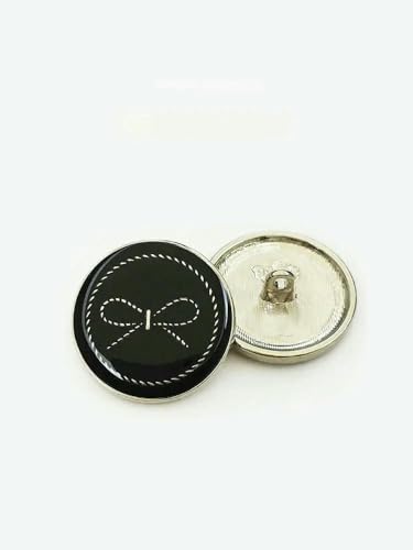 6 Stück 15 mm - 25 mm Metallknopf für Kleidung Luxusdesigner Golddekoration Nähknöpfe Handgefertigte DIY Damenmantelzubehör-Silberschwarz_a-20 mm 6 Stück 6 Stück 15 mm - 25 mm Metallknopf für Kleidung Luxusdesigner Golddekoration Nähknöpfe Handgefertigte DIY Damenmantelzubehör-Silberschwarz_a-20 mm 6 Stück von AYHTUD