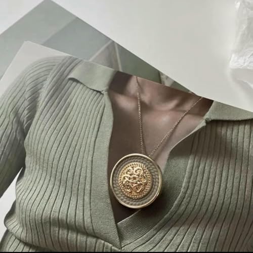6 Stück - Modische, fortschrittliche Metallknöpfe für Kleidung, Mantel, Anzug, Blazer, kreative Knöpfe zum Nähen handgefertigter Dekorationen, Gold, Schwarz, Weiß, Hellbraun, 23,0 mm 6 Stück - Modische, fortschrittliche Metallknöpfe für Kleidung, Mantel, Anzug, Blazer, kreative Knöpfe zum Nähen handgefertigter Dekorationen, Gold, Schwarz, Weiß, Hellbraun, 23,0 mm von AYHTUD