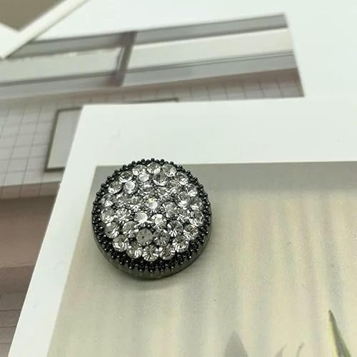 6 Stück Strass-Metallknöpfe zum Nähen von runden Hemden, Kaschmirmänteln, dekorative Schnalle, DIY, handgefertigtes Zubehör, 1–18 mm 6 Stück Strass-Metallknöpfe zum Nähen von runden Hemden, Kaschmirmänteln, dekorative Schnalle, DIY, handgefertigtes Zubehör, 1–18 mm von AYHTUD