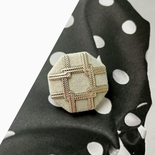 6 Stück luxuriöses Design mit Strasssteinen eingelegter Metallknopf für Kleidung, Mantel, Rock, Kleidungszubehör, hohe Qualität, Goldschwarz, Nr. 8–22 mm 6 Stück luxuriöses Design mit Strasssteinen eingelegter Metallknopf für Kleidung, Mantel, Rock, Kleidungszubehör, hohe Qualität, Goldschwarz, Nr. 8–22 mm von AYHTUD