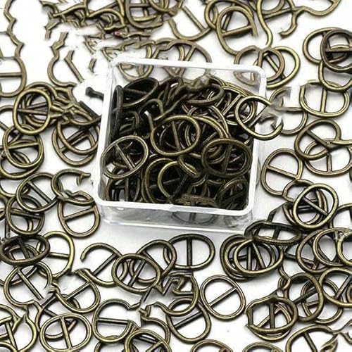6 mm, 20 Stück, Mini-Gürtelschnalle aus Metall, oval, Miniatur-Knopf für Puppen, Kleidung, Schuhe, Vintage-Nähzubehör, handgefertigt, 20 Stück – 6 mm, Bronze 6 mm, 20 Stück, Mini-Gürtelschnalle aus Metall, oval, Miniatur-Knopf für Puppen, Kleidung, Schuhe, Vintage-Nähzubehör, handgefertigt, 20 Stück – 6 mm, Bronze von AYHTUD
