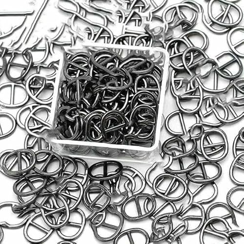 6 mm, 20 Stück, Mini-Gürtelschnalle aus Metall, oval, Miniaturknopf für Puppen, Kleidung, Schuhe, Vintage-Nähzubehör, handgefertigt, 20 Stück – 6 mm, Schwarz 6 mm, 20 Stück, Mini-Gürtelschnalle aus Metall, oval, Miniaturknopf für Puppen, Kleidung, Schuhe, Vintage-Nähzubehör, handgefertigt, 20 Stück – 6 mm, Schwarz von AYHTUD