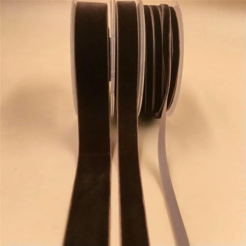 6 mm, 4,6–274 m, einseitiges Samtband für handgefertigte Blumenstraußverpackungen, Heimparty-Dekoration, Weihnachtssamtband, Dunkelbraun, V932, 6 mm x 91 m 6 mm, 4,6–274 m, einseitiges Samtband für handgefertigte Blumenstraußverpackungen, Heimparty-Dekoration, Weihnachtssamtband, Dunkelbraun, V932, 6 mm x 91 m von AYHTUD