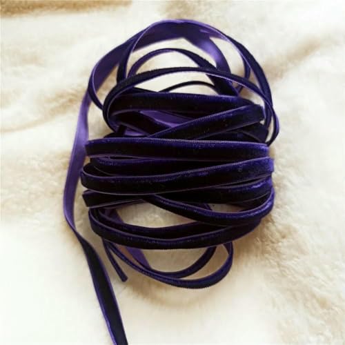 6 mm, 4,6–274 m, einseitiges Samtband für handgefertigte Blumenstraußverpackungen, Heimparty-Dekoration, Weihnachtssamtband, Lilablau V032, 6 mm x 91 m 6 mm, 4,6–274 m, einseitiges Samtband für handgefertigte Blumenstraußverpackungen, Heimparty-Dekoration, Weihnachtssamtband, Lilablau V032, 6 mm x 91 m von AYHTUD