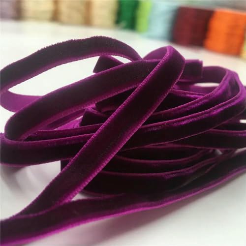 6 mm, 4,6–274 m, einseitiges Samtband für handgefertigte Blumenstraußverpackungen, Heimparty-Dekoration, Weihnachtssamtband, Traubenviolett V034, 6 mm x 91 m 6 mm, 4,6–274 m, einseitiges Samtband für handgefertigte Blumenstraußverpackungen, Heimparty-Dekoration, Weihnachtssamtband, Traubenviolett V034, 6 mm x 91 m von AYHTUD