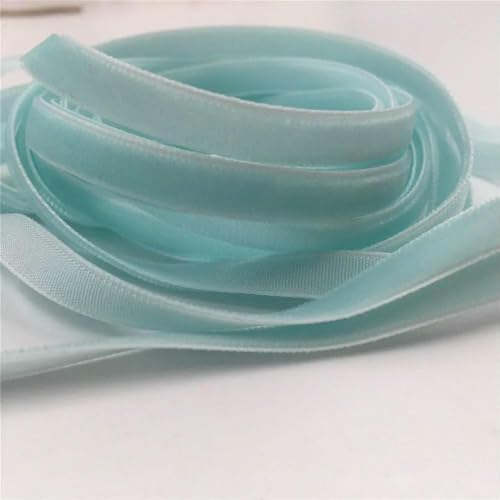 6 mm, 5–300 Yards, einseitiges Samtband für handgefertigte Blumenstraußverpackungen, Heimparty-Dekoration, Weihnachtssamtband, Blau V045, 6 mm x 300 Yards 6 mm, 5–300 Yards, einseitiges Samtband für handgefertigte Blumenstraußverpackungen, Heimparty-Dekoration, Weihnachtssamtband, Blau V045, 6 mm x 300 Yards von AYHTUD