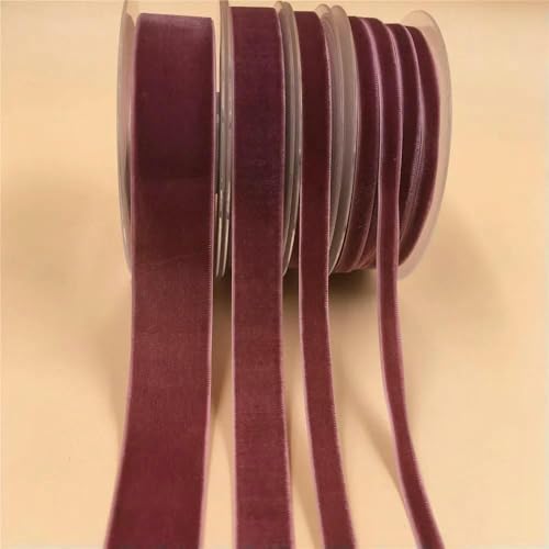 6 mm, 5–300 Yards, einseitiges Samtband für handgefertigte Blumenstraußverpackungen, Heimparty-Dekoration, Weihnachtssamtband, Violett V645, 6 mm x 5 Yards 6 mm, 5–300 Yards, einseitiges Samtband für handgefertigte Blumenstraußverpackungen, Heimparty-Dekoration, Weihnachtssamtband, Violett V645, 6 mm x 5 Yards von AYHTUD