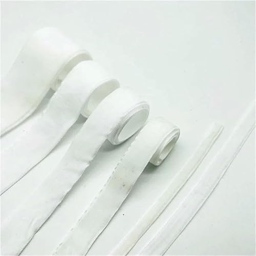 6 mm 10 mm 15 mm 20 mm 25 mm 38 mm weißes Samtband, handgefertigt, für Hochzeitsfeiern, Dekorationsband zum Verpacken, 01, 38 mm x 3 Yards von AYHTUD