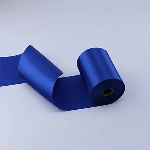 8 cm/10 cm/15 cm breit, 25 Meter/Rolle, Satinband, für Hochzeit, Feiertage, Festivals, DIY, Stuhl/Auto/Party, Dekoration, handgefertigt, Nähen, 13 Dunkelblau, 10 von AYHTUD