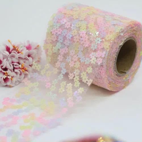 80 mm, 1 Meter/5 Meter, Pflaumenblüten-Glitzer-Paillettenband, Tüll, Tutu, Hochzeitsdekoration, Organza, DIY-Bastelbedarf für Geburtstagsfeiern, Rosa, 80 mm Pailletten, 1 Mete 80 mm, 1 Meter/5 Meter, Pflaumenblüten-Glitzer-Paillettenband, Tüll, Tutu, Hochzeitsdekoration, Organza, DIY-Bastelbedarf für Geburtstagsfeiern, Rosa, 80 mm Pailletten, 1 Mete von AYHTUD