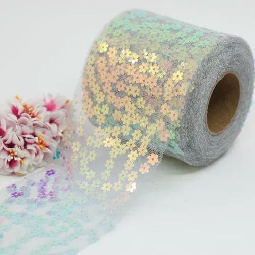 80 mm, 1 Meter/5 Meter, Pflaumenblüten-Glitzer-Paillettenband, Tüll, Tutu, Hochzeitsdekoration, Organza, DIY-Bastelbedarf für Geburtstagsfeiern, grau, 80 mm Pailletten, 5 Mete 80 mm, 1 Meter/5 Meter, Pflaumenblüten-Glitzer-Paillettenband, Tüll, Tutu, Hochzeitsdekoration, Organza, DIY-Bastelbedarf für Geburtstagsfeiern, grau, 80 mm Pailletten, 5 Mete von AYHTUD