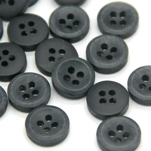 9/10/11 mm kleine bunte Hemd-Nähknöpfe aus Harz für Kleidung, Kinder, Blusen, Röcke, Kleider, Mode, handgefertigte Dekorationen, Nr. 6 B789, Schwarz, 9 mm, 30 Stüc 9/10/11 mm kleine bunte Hemd-Nähknöpfe aus Harz für Kleidung, Kinder, Blusen, Röcke, Kleider, Mode, handgefertigte Dekorationen, Nr. 6 B789, Schwarz, 9 mm, 30 Stüc von AYHTUD