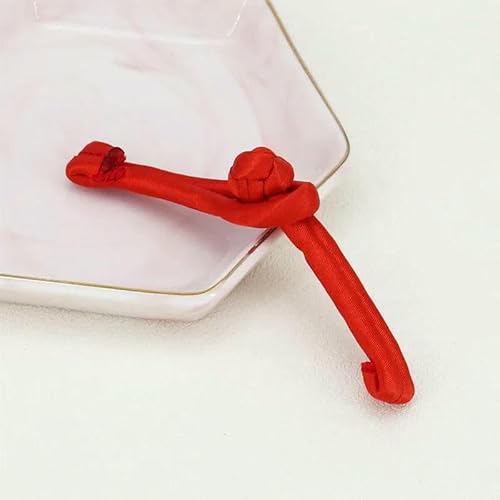 Chinesischer Knotenknopf, Perlenfrosch, Verschlussknöpfe für DIY Cheongsam, Umhang, Gürtelverschluss, Kleidung, Nähzubehör, rot, 10 Paar Chinesischer Knotenknopf, Perlenfrosch, Verschlussknöpfe für DIY Cheongsam, Umhang, Gürtelverschluss, Kleidung, Nähzubehör, rot, 10 Paar von AYHTUD