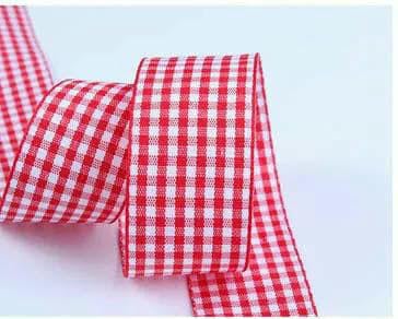 Gingham-Band, handgefertigt, 6, 9, 16, 25, 38 mm, 1/4", 3/8", 5/8", 1", 1-1/2 Zoll, S002, 6 mm, 45,7 m von AYHTUD