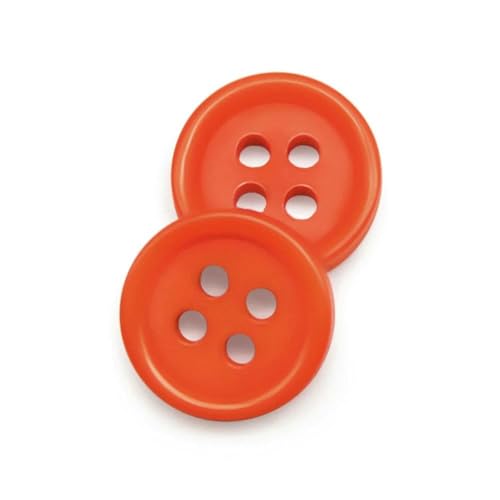 Harzknopf, 100 Stück/Los, rund, vier Löcher, 9/10/11 mm, zum Aufnähen, kleiner Knopf für Kindertücher, Bonbonfarben, handgefertigtes DIY-Zubehör, Orange 607, 11,5 Harzknopf, 100 Stück/Los, rund, vier Löcher, 9/10/11 mm, zum Aufnähen, kleiner Knopf für Kindertücher, Bonbonfarben, handgefertigtes DIY-Zubehör, Orange 607, 11,5 von AYHTUD