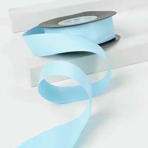 Himmelblaues Band in mehreren Stilen, Dekoration für Geburtstagstorte, Blumenstrauß, Verpackung, DIY-Haarschmuck, Schleife, Kleidungsaccessoires, 25 mm, Milchseide, himmelblaues Band von AYHTUD