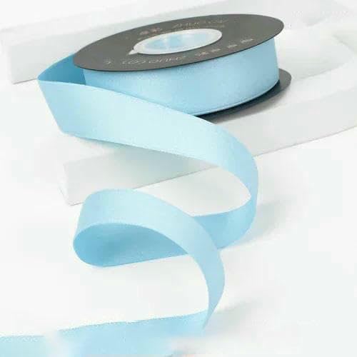 Himmelblaues Band in mehreren Stilen, Dekoration für Geburtstagstorte, Blumenstrauß, Verpackung, DIY-Haarschmuck, Schleife, Kleidungsaccessoires, 25 mm Polyester-Cotto, himmelblaues Band von AYHTUD