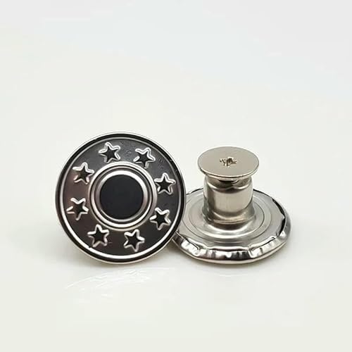 Jeansknopf aus Metall, abnehmbare Hosen-Druckknopfstifte, verstellbare Jeans-Taillenknöpfe, Nähschnallen, Schrauben-Reparatur-Sets, 5–5 Stück Jeansknopf aus Metall, abnehmbare Hosen-Druckknopfstifte, verstellbare Jeans-Taillenknöpfe, Nähschnallen, Schrauben-Reparatur-Sets, 5–5 Stück von AYHTUD