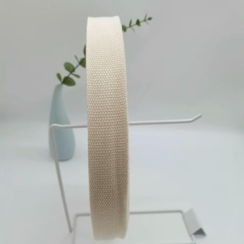 Kantenbesatzband aus Poly-Baumwoll-Gurtband, matte, leinwandgewebte, nylonähnliche Bindung für Taschen/Gepäck/Kleidungszubehör (20–50 mm) – 03 – 20 mm x 1 Meter von AYHTUD