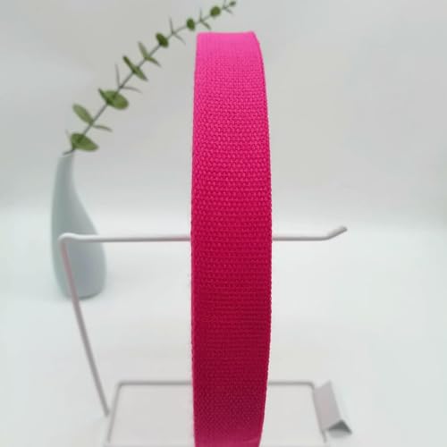 Kantenbesatzband aus Poly-Baumwoll-Gurtband, matte, leinwandgewebte, nylonähnliche Bindung für Taschen/Gepäck/Kleidungszubehör (20–50 mm) – 10–32 mm x 1 Meter von AYHTUD
