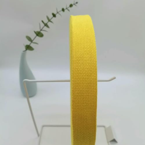 Kantenbesatzband aus Poly-Baumwoll-Gurtband, matte, leinwandgewebte, nylonähnliche Bindung für Taschen/Gepäck/Kleidungszubehör (20–50 mm) – 11–25 mm x 1 Meter von AYHTUD
