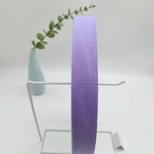Kantenbesatzband aus Poly-Baumwoll-Gurtband, matte, leinwandgewebte, nylonähnliche Bindung für Taschen/Gepäck/Kleidungszubehör (20–50 mm) – 19–32 mm x 1 Meter von AYHTUD