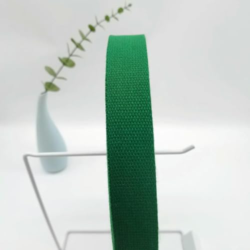 Kantenbesatzband aus Poly-Baumwoll-Gurtband, matte, leinwandgewebte, nylonähnliche Bindung für Taschen/Gepäck/Kleidungszubehör (20–50 mm) – 24–25 mm x 1 Meter von AYHTUD