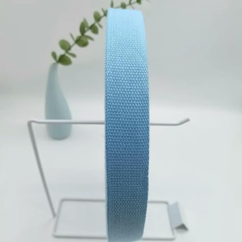 Kantenbesatzband aus Poly-Baumwoll-Gurtband, matte, leinwandgewebte, nylonähnliche Bindung für Taschen/Gepäck/Kleidungszubehör (20–50 mm) – 27–50 mm x 1 Meter von AYHTUD