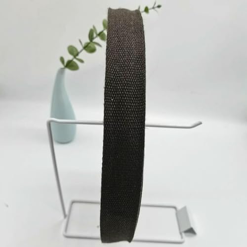 Kantenbesatzband aus Poly-Baumwoll-Gurtband, matte, leinwandgewebte, nylonähnliche Bindung für Taschen/Gepäck/Kleidungszubehör (20–50 mm) – 36–38 mm x 1 Meter von AYHTUD