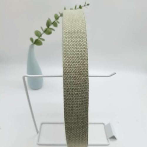 Kantenbesatzband aus Poly-Baumwoll-Gurtband, matte, leinwandgewebte, nylonähnliche Bindung für Taschen/Gepäck/Kleidungszubehör (20–50 mm) – 39–38 mm x 1 Meter von AYHTUD